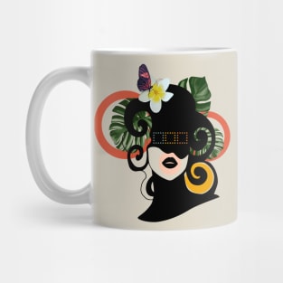 Abstract Woman with Mask Mug